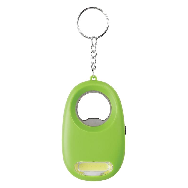 COB Light Key Chain With Bottle Opener