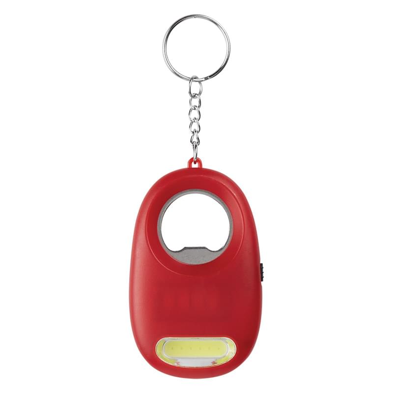 COB Light Key Chain With Bottle Opener