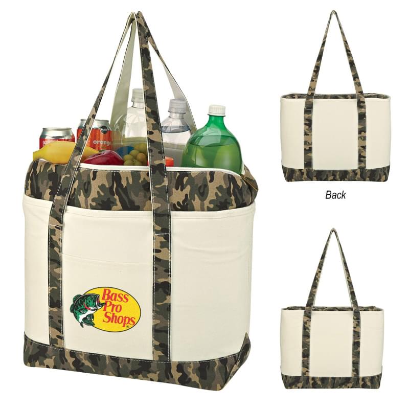 Camo Canvas Kooler Tote Bag