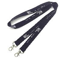 5/8 inch Double Ended Polyester Lanyards - <p> * Top Quality durable fabric, easily washable and dried<br/>  * Attachment clip on the both ends<br/>   *  One Color Front Imprint with step and repeat<br/>  *Free PMS color match for Screen Print<br/>  *See attachment options below, and note your selection in the "Special Instructions" field