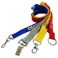 1/2 inch Polyester Lanyard - <p>	* Top Quality durable fabric, easily washable and dried<br />	*One Color Front Imprint with step and repeat<br />	*Free PMS color match for Screen Print<br />	*See attachment options below, and note your selection in the "Special Instructions" field