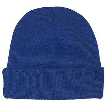 Knit Beanie With Cuff - 100% Acrylic | One Size Fits All | Comes In 5 Great Colors