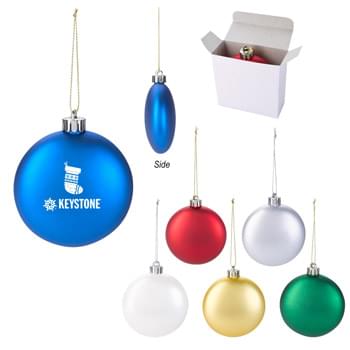 Ornament - Made Of Polypropylene | Shatter-Resistant | Includes String For Hanging | Great For Holiday Giveaways