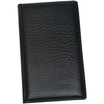 Leather Look Padfolio With Sticky Notes & Flags - Sticky Notes In Various Colors And Shapes | Sticky Flags In 5 Neon Colors