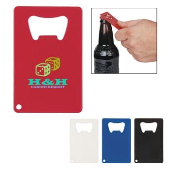 Credit Card Shaped Bottle Opener - Lightweight Metal Bottle Opener | Flat Shape Perfect For Pockets