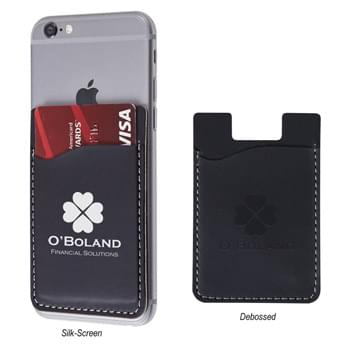 Executive Phone Wallet - Adheres To Back Of Your Phone With Strong Adhesive | Perfect For Carrying Identification, Room Keys, Cash Or Credit Cards | Polyurethane Material