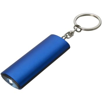 Aluminum Keychain Flashlight - Extra Bright White LED Light | Button Cell Batteries Included | Push Button To Turn On Light