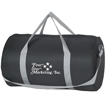 Budget Duffel Bag - Made Of 210D Polyester | Top Zippered Compartment | Adjustable Shoulder Strap And 18" Carrying Handles | Spot Clean/Air Dry