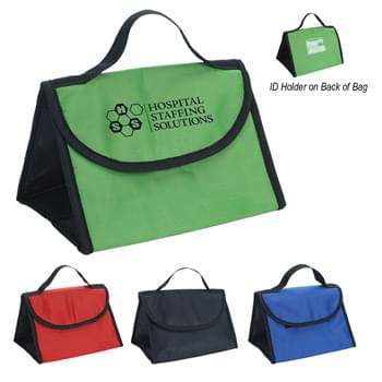 Triad Lunch Bag - Made Of 210D Polyester | Foil Laminated PE Foam Insulation | Web Carrying Handle | ID Holder | Hook And Loop Closure | Spot Clean/Air Dry