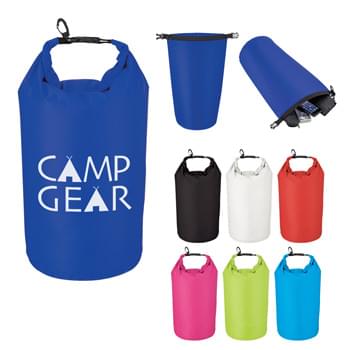 Large Waterproof Dry Bag - Made Of 210T Ripstop Polyester With PVC Backing | 10 Liter | Roll Top Closure With Clip For Snapping | Floats If Dropped In The Water | Perfect For Keeping Your Contents Dry And Safe | Spot Clean/Air Dry