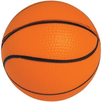 Basketball Shape Stress Reliever - Printed with Dark Ink Only