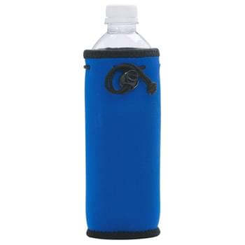 Bottle Bag - 20 OZ. Bottle Insulator | Made Of Laminated Open Cell Foam | Swivel Clip, Belt Loop And Drawstring