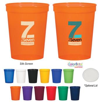 16 Oz. Stadium Cup - Meets FDA Requirements | Made With Up To 25% Post-Industrial Recycled Polypropylene Material | BPA Free | Made In The USA | Hand Wash Recommended
