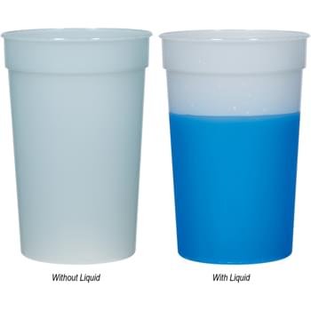 22 Oz. Mood Stadium Cup - Cup Changes Color When Ice-Cold Beverages Are Added   | Sturdy And Reusable   | Made In The USA   | Meets FDA Requirements   | BPA Free   | Hand Wash Recommended 