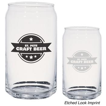 16 Oz. Ale Glass Can - Eye-Catching Can Shape Glass | Made In The USA | Meets FDA Requirements | Hand Wash Recommended