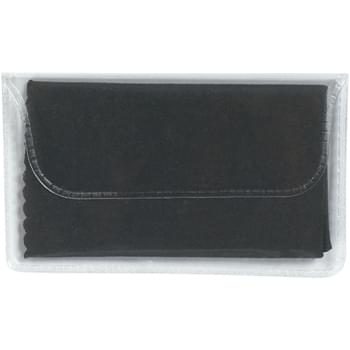 Microfiber Cleaning Cloth In Case - CLOSEOUT! Please call to confirm inventory available prior to placing your order!<br />6" W x 6" H Cloth | 220 Gram Microfiber | Great For Cleaning Sunglasses Or Computer Screens