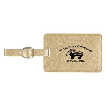 Metallic Luggage Tag - Made Of Metallic Polyurethane | Soft Touch Luggage Tag With Adjustable Strap | ID Card