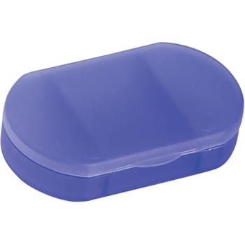 Oval Shape Pill Holder - 3 Separate Compartments | Meets FDA Requirements