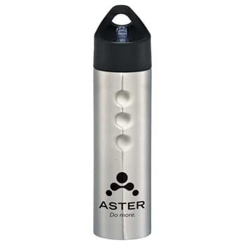 Troika 25-oz. Stainless Sports Bottle - Single-wall construction. Screw-on, spill-resistant lid with flip-top drinking spout. Side finger grips for handling ease. Hand wash only. Follow any included care guidelines.