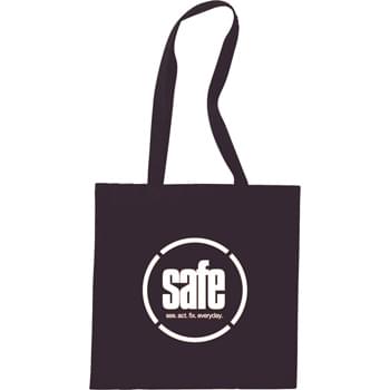 The Carolina Cotton Convention Tote - Slim design perfect for conventions and tradeshows. Open main cotton compartment with double 29" reinforced handles. Reusable and a great alternative to plastic bags.