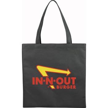 The Small Zeus Convention Tote Bag - Slim design perfect for conventions and tradeshows. Open main compartment with double 22" handles. Reusable and a great alternative to plastic bags.