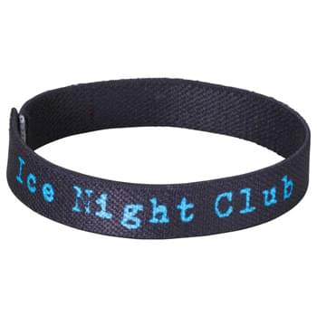 Full Color Wrist Band - 7"L x 1/2"W - Fully sublimation-dyed personal wrist band. 1/2-inch width. Elastic stretch polyester. Packed in standard bundles of 50. Made in USA. FOB ZIP: RI, 02920