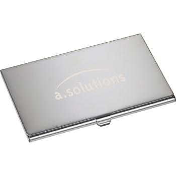 Traverse Business Card Holder - Business card holder with mirror finish.  Holds approximately 10 business cards.