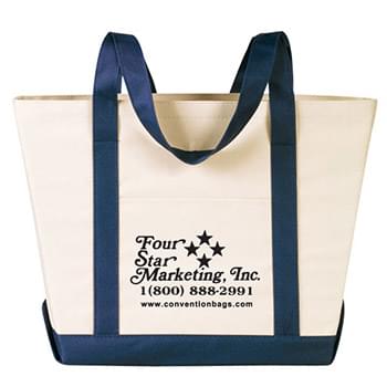 Boat Tote Bags with Outside Pocket